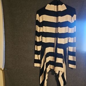 RXB Black and Cream Striped Cardigan